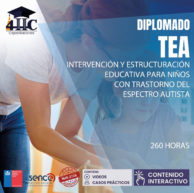 Diplomado TEA: Intervención y estructuración educativa para niños con Trastorno del Espectro Autista 260 Hrs