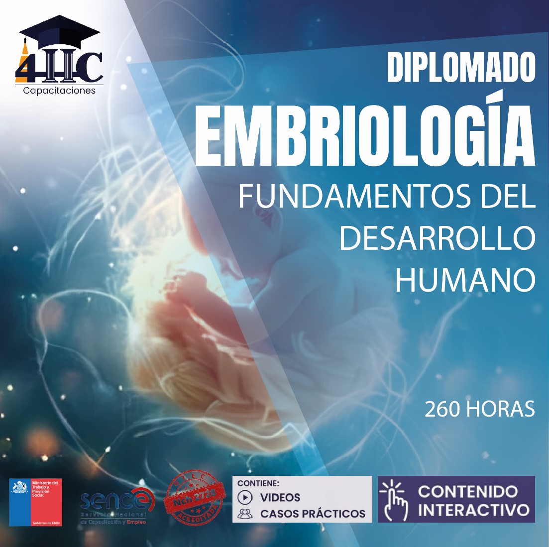 Diplomado Embriología: Fundamentos del desarrollo humano 260hrs